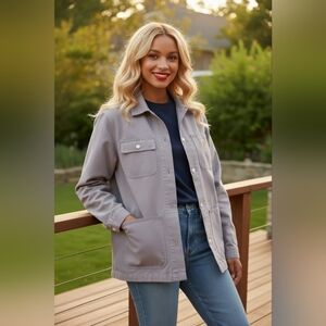 Carhartt WIP Michigan Oversized Coat Purple Size Large